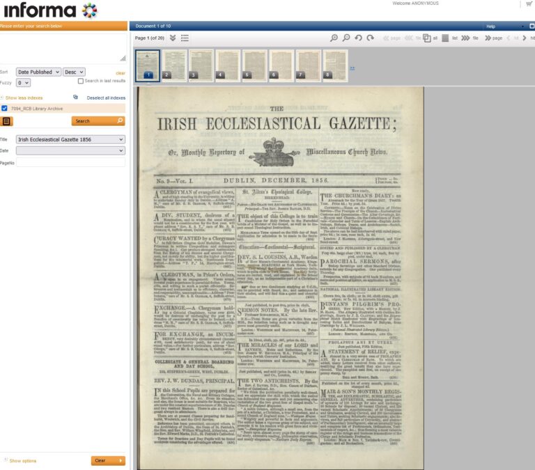 informa esearch archive