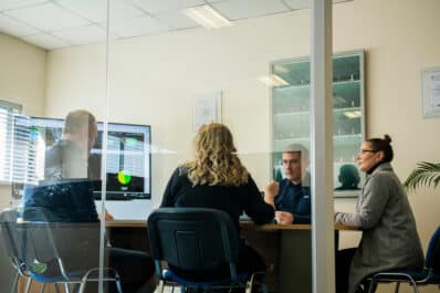 People around a conference table